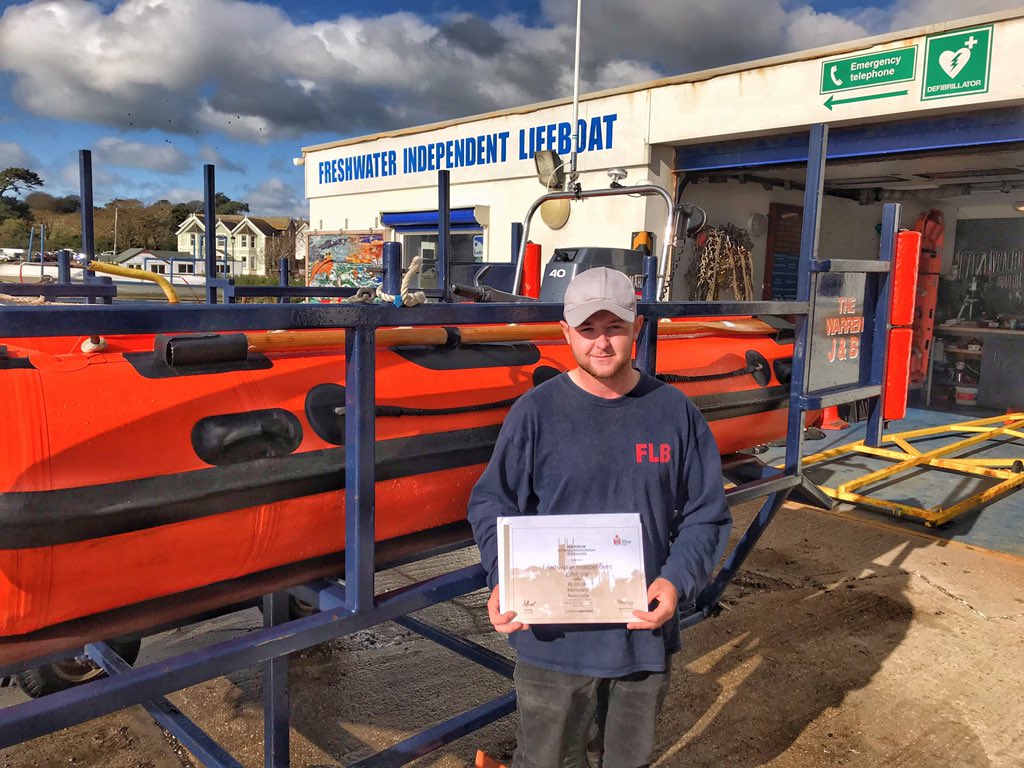 FRESHWATER’S INDEPENDENT LIFEBOAT HONOURED BY THE ROYAL LIFE SAVING SOCIETY