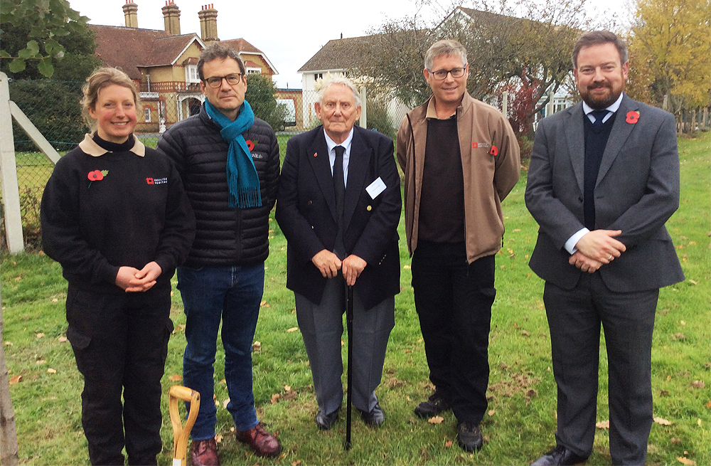 TREES PLANTED IN MEMORY OF OSBORNE GARDENERS AND WARRIORS THE WAR HORSE