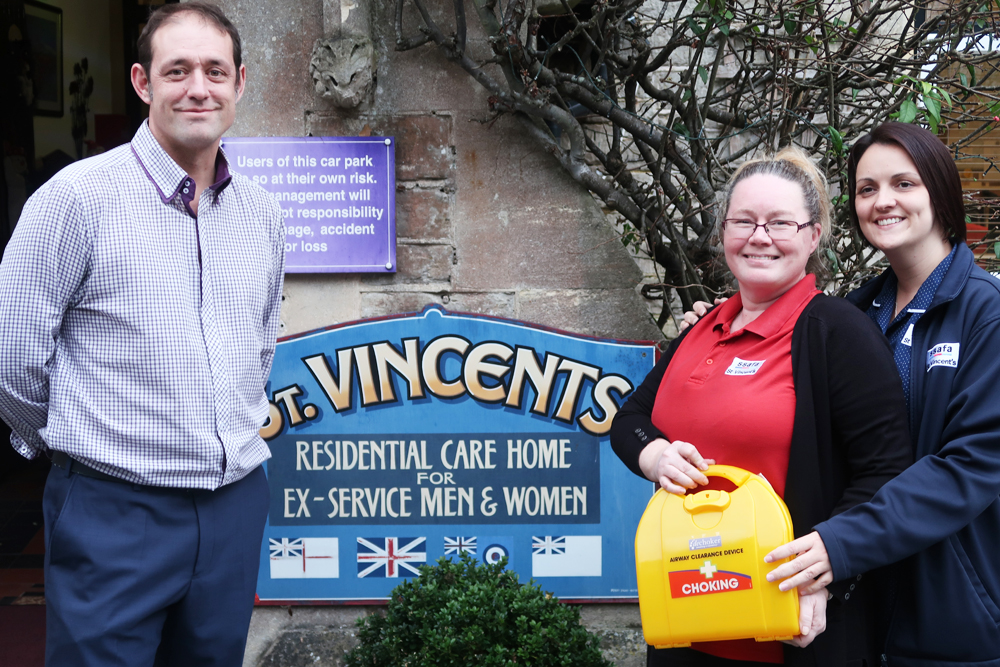 EX-ARMED FORCES CARE HOME INSTALL NEW LIFE-SAVING ANTI-CHOKING EQUIPMENT