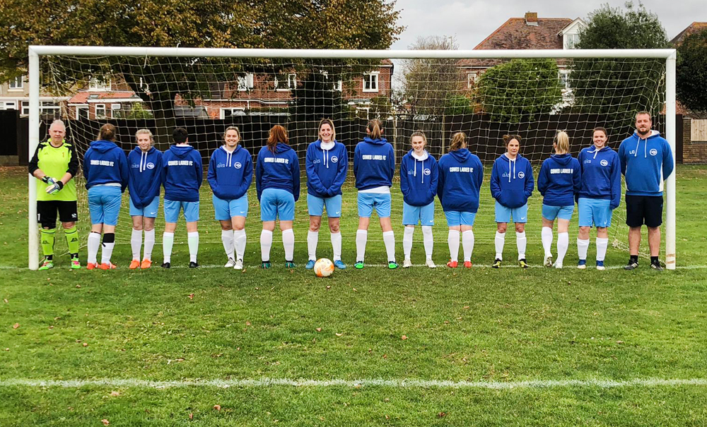 HOODIES FOR COWES LADIES FC THANKS TO PULSE