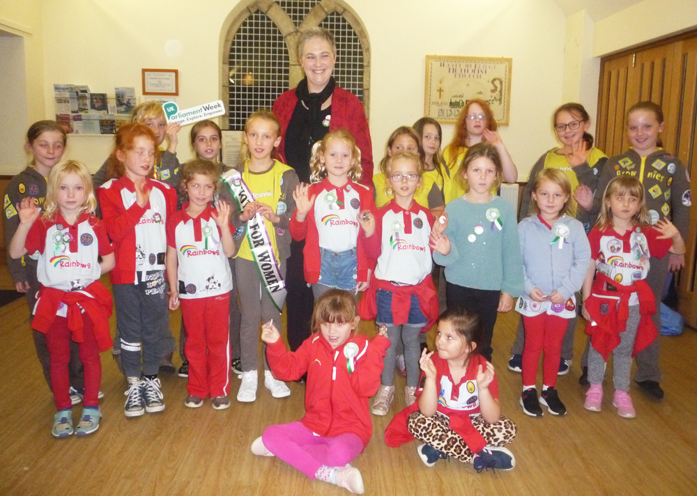 GIRLGUIDING ISLE OF WIGHT TAKE PART IN PARLIAMENT WEEK 2018