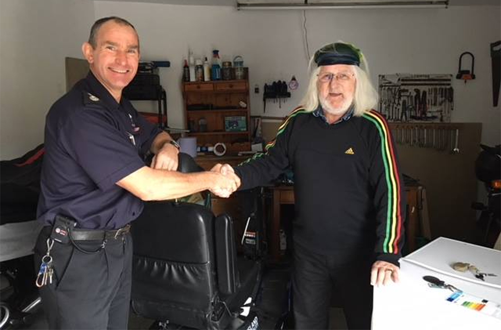 ISLE OF WIGHT FIREFIGHTERS GET SANDOWN RESIDENT MOBILE AGAIN AFTER SCOOTER THEFTS