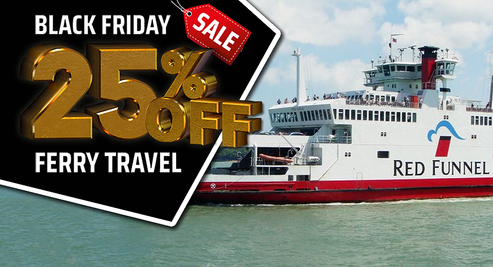 25% BLACK FRIDAY DISCOUNT ON RED FUNNEL FERRIES