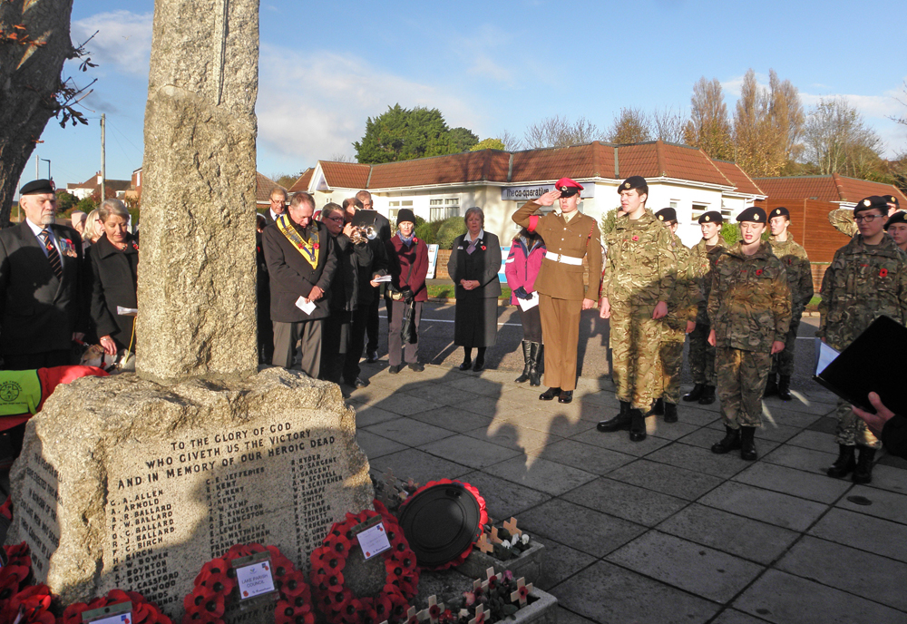 THE ISLAND STOPS AND FALLS SILENT ON REMEMBRANCE SUNDAY