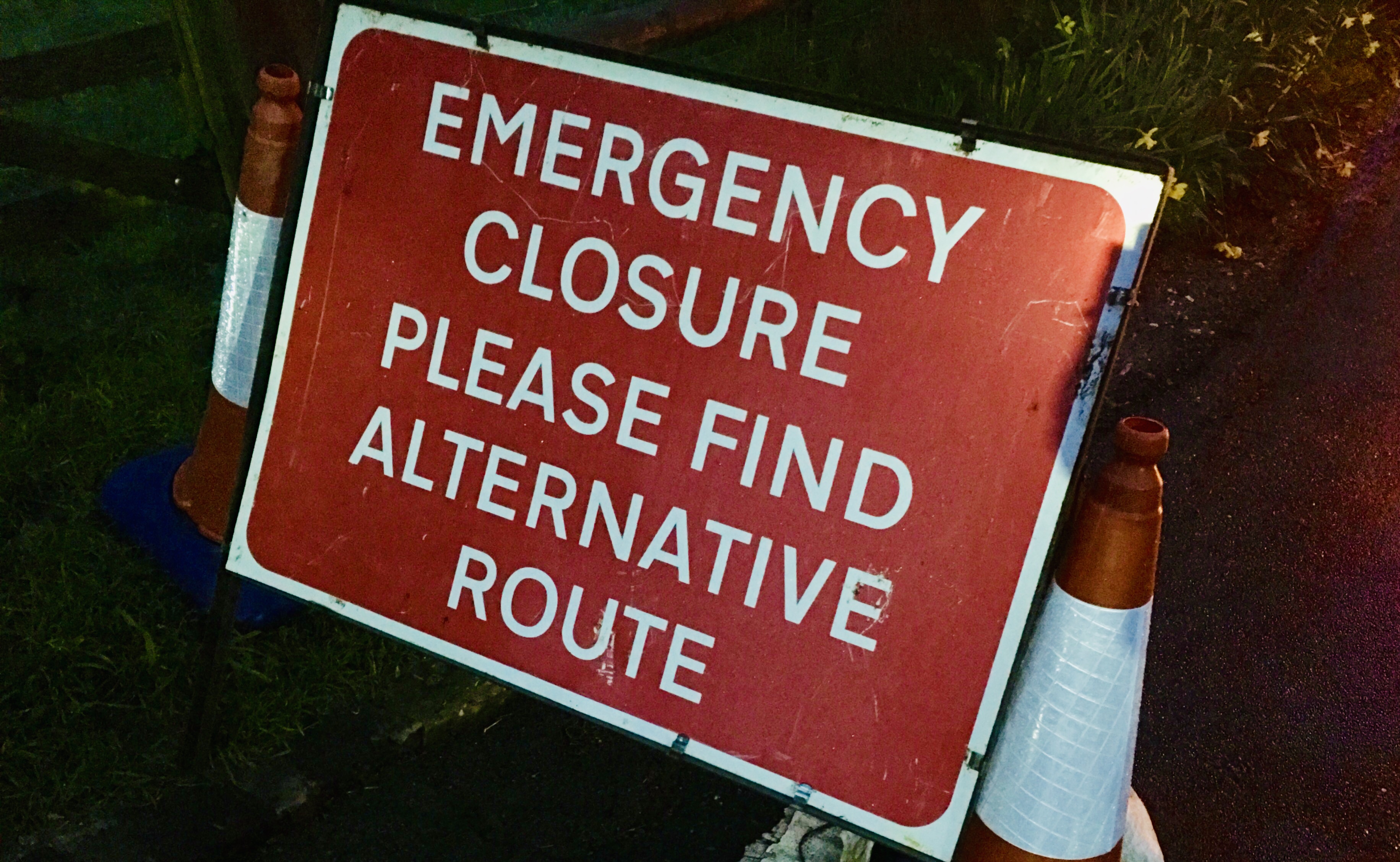 Emergency road closure