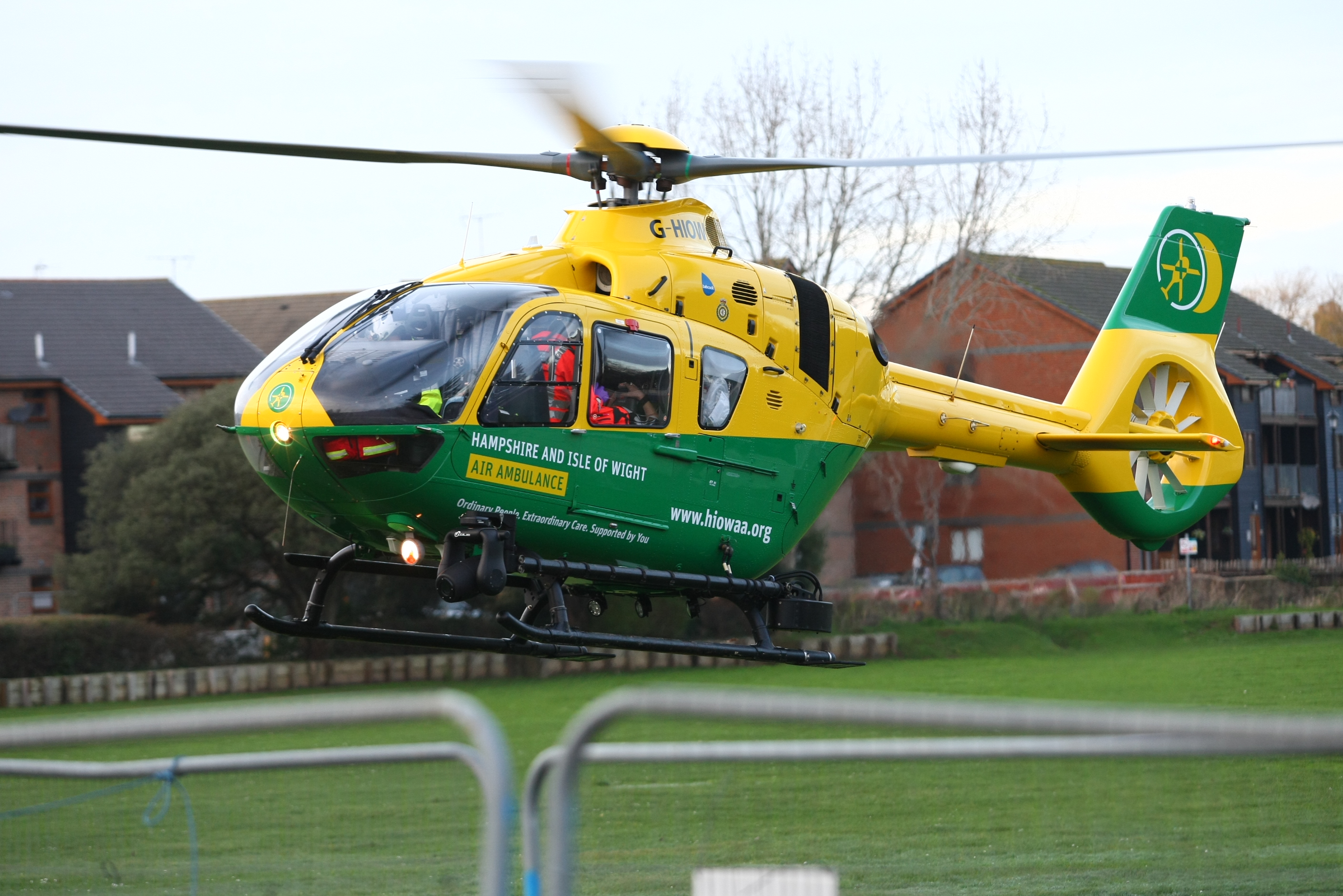 AIR AMBULANCE RUSHES ELDERLY PATIENT TO THE MAINLAND
