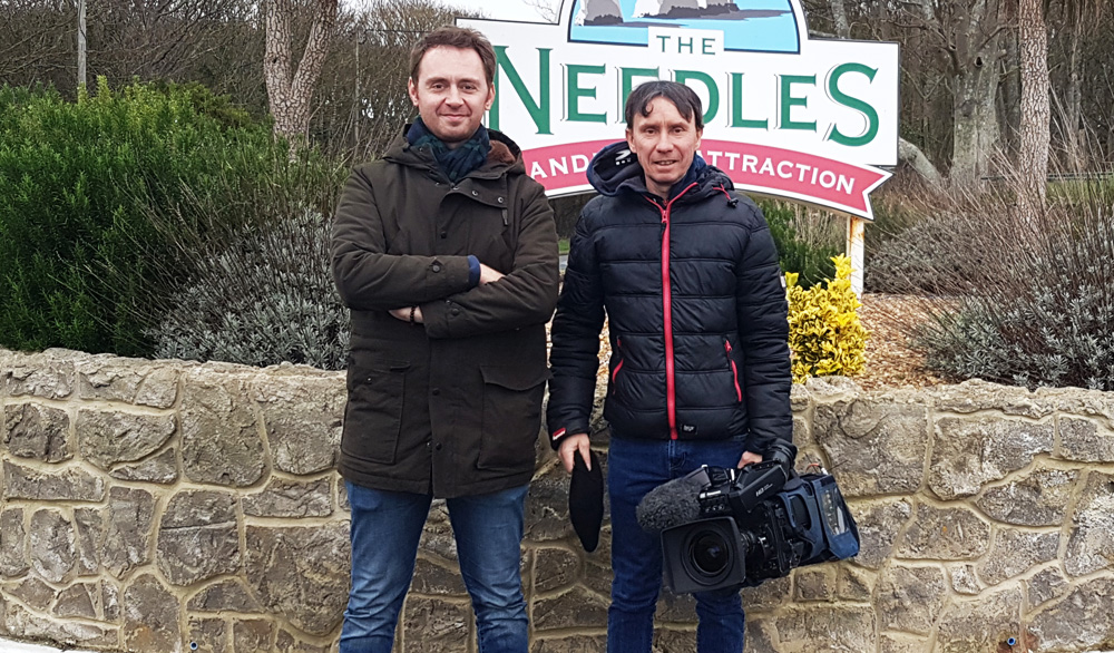 FRENCH TV CREW CHARMED BY THE ISLE OF WIGHT