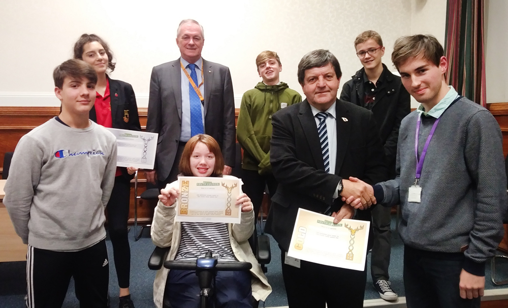 YOUTH COUNCIL WINS SUPPORT FOR NEW AWARD