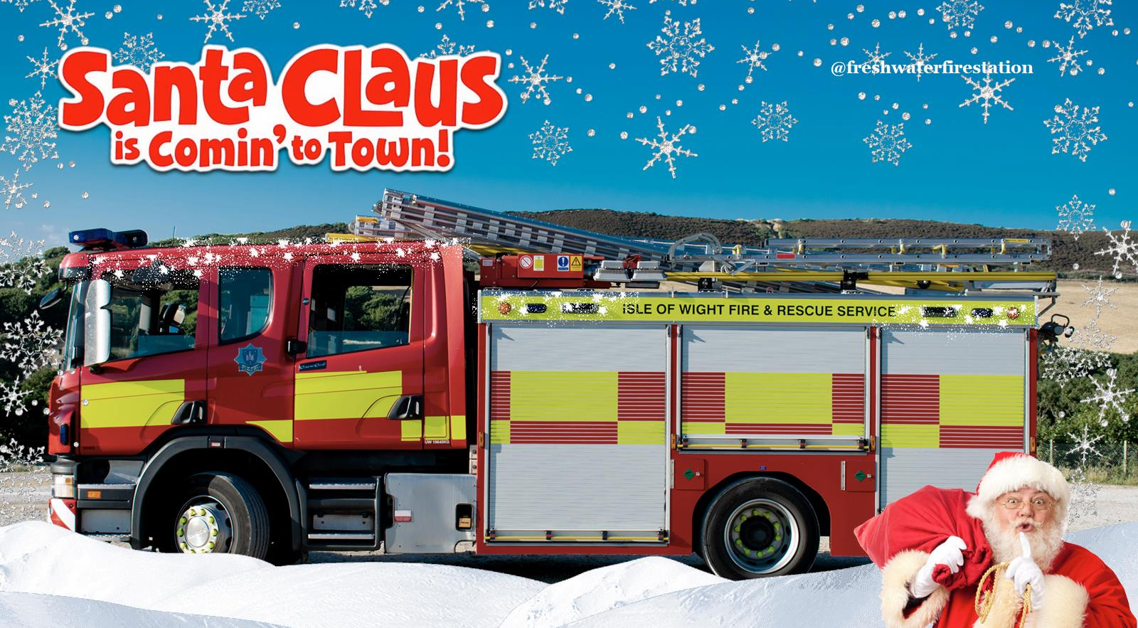 SANTA CLAUS IS COMING TO FRESHWATER TOWN ON CHRISTMAS MORNING