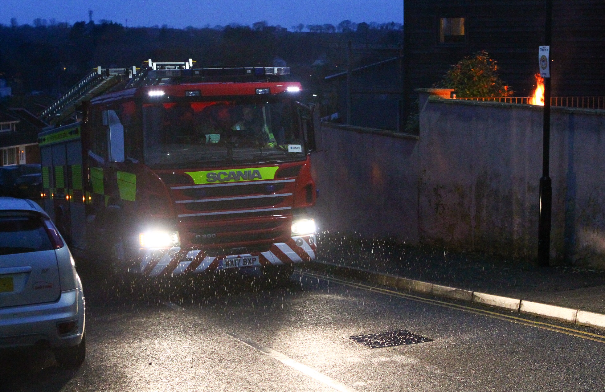 PROPERTY FIRE FEARS EXTINGUISHED
