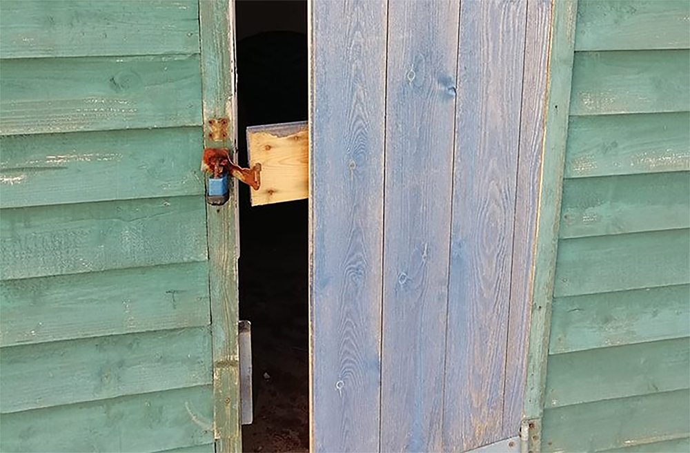 BEACH HUTS DAMAGED IN ST HELENS