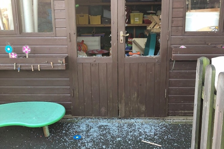 PARENTS AT NINE ACRES LAUNCH GOFUNDME AFTER SCHOOL VANDALISM