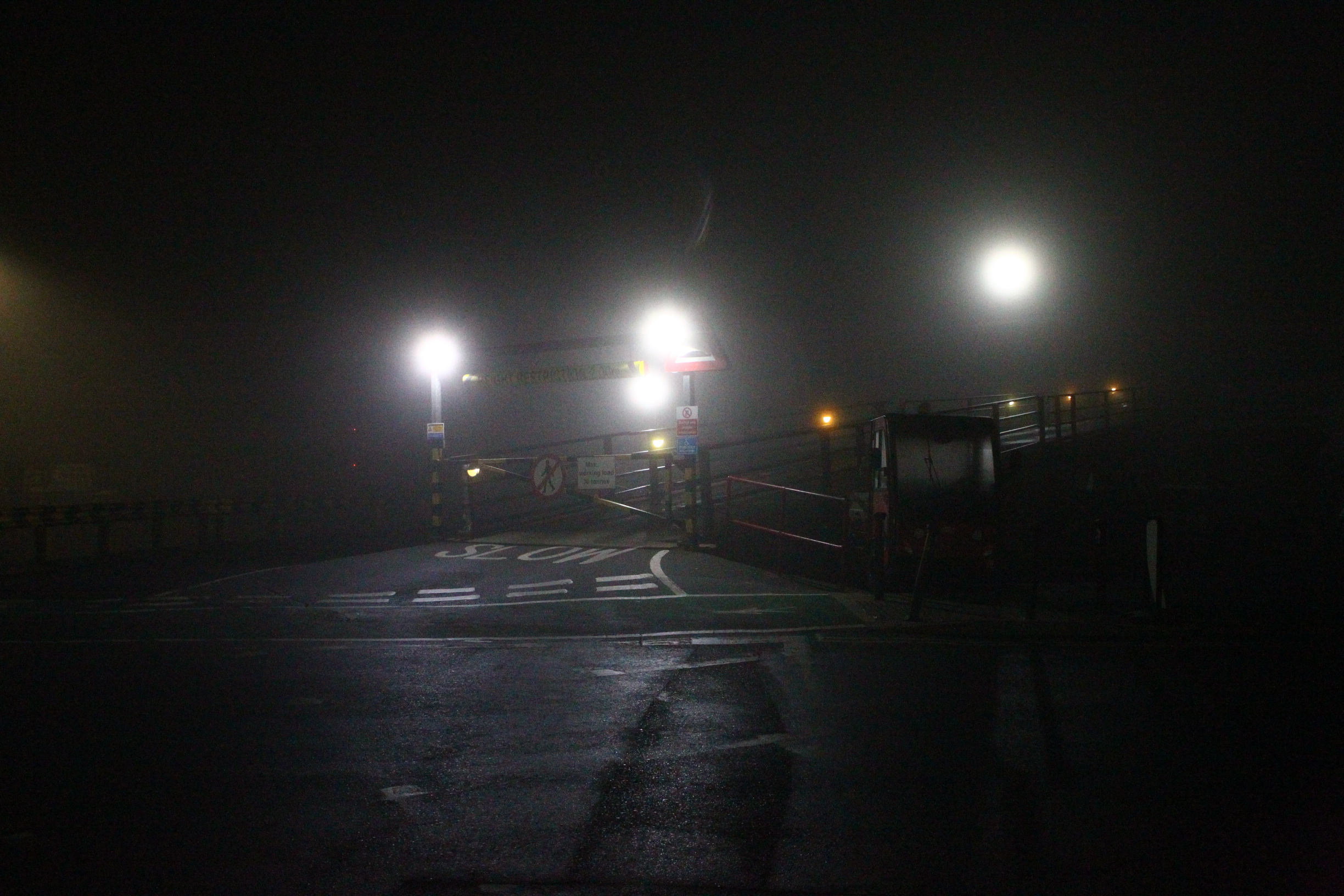 RED FUNNEL SUSPEND ALL SERVICES DUE TO FOGGY CONDITIONS