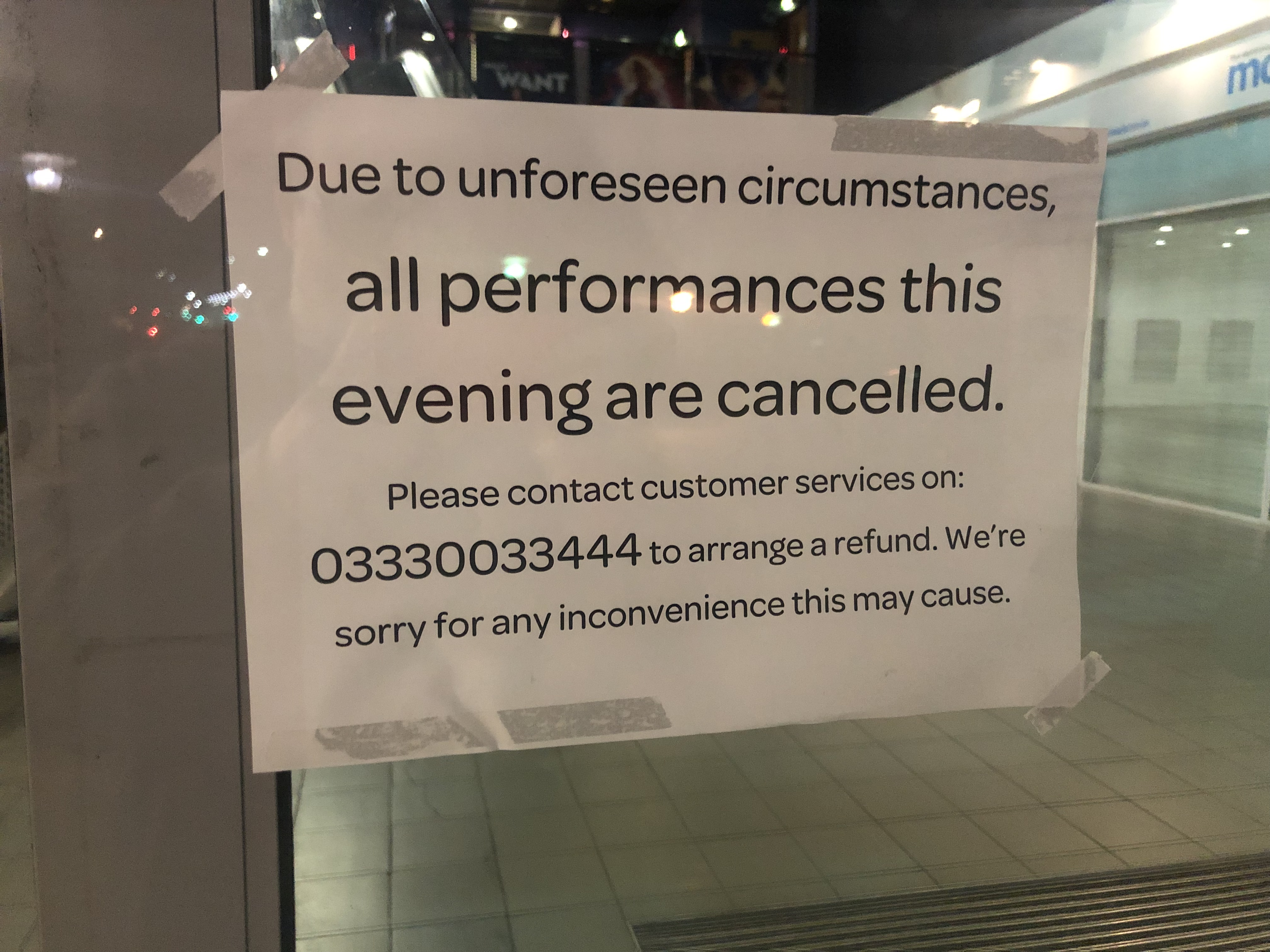 CINEWORLD CANCEL THURSDAY NIGHT SCREENINGS