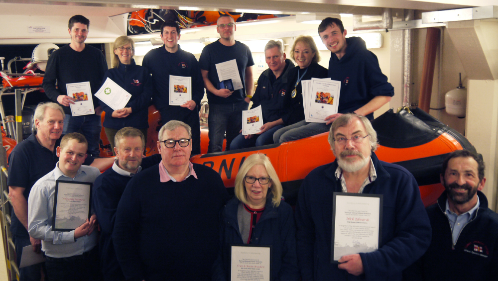 HIGH SHERIFF PRESENTS LIFEBOAT AWARDS AT COWES RNLI