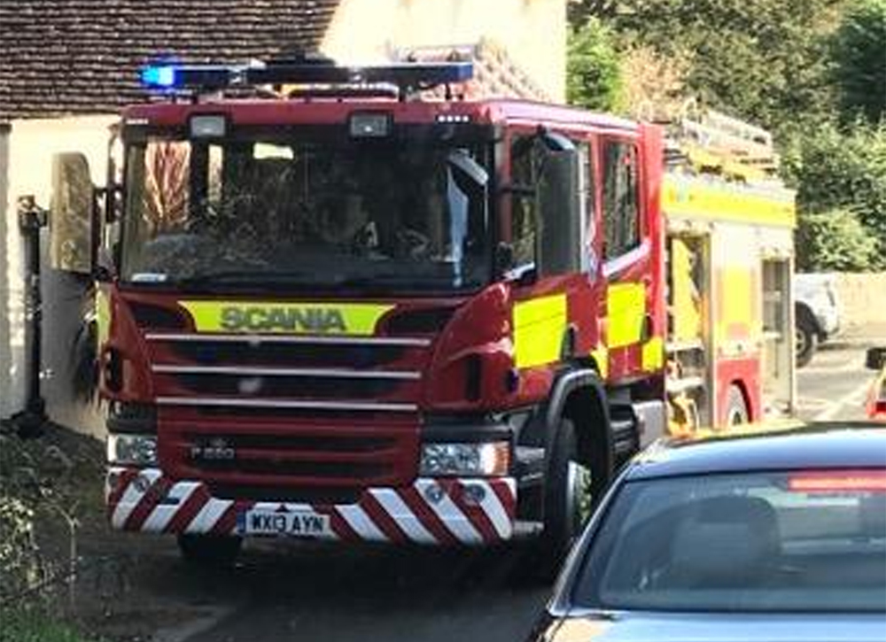 CHIMNEY FIRE AT THE NEW INN IN SHALFLEET