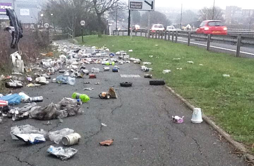 ONE MAN ON A MISSION TO RID MEDINA WAY OF RUBBISH