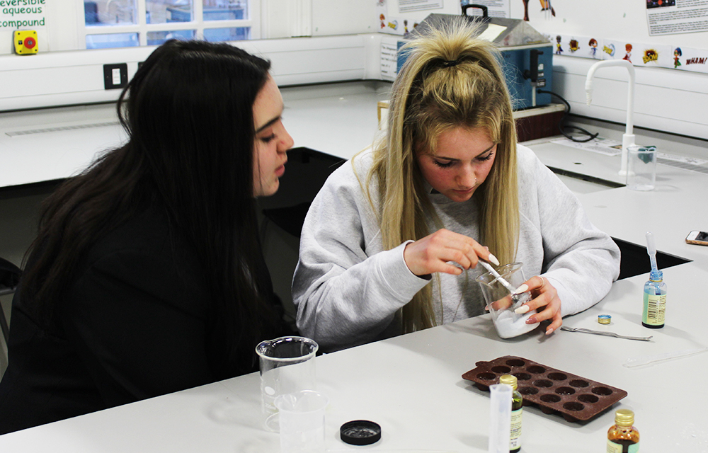 STUDENTS EXPLORE THE SCIENCE BEHIND BATH BOMBS
