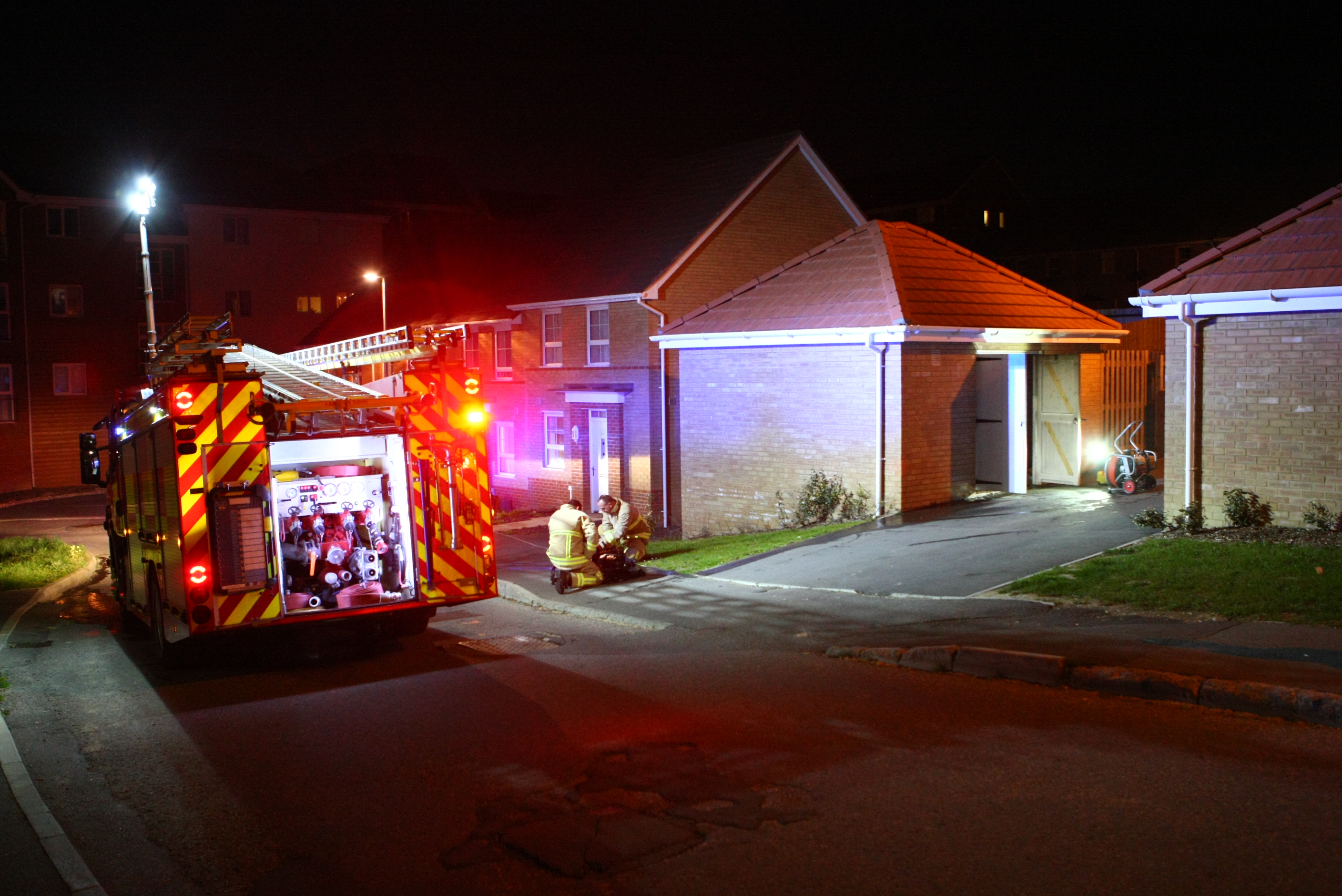 BIN STORE FIRE BREAKS OUT AT BLUEBELL MEADOWS