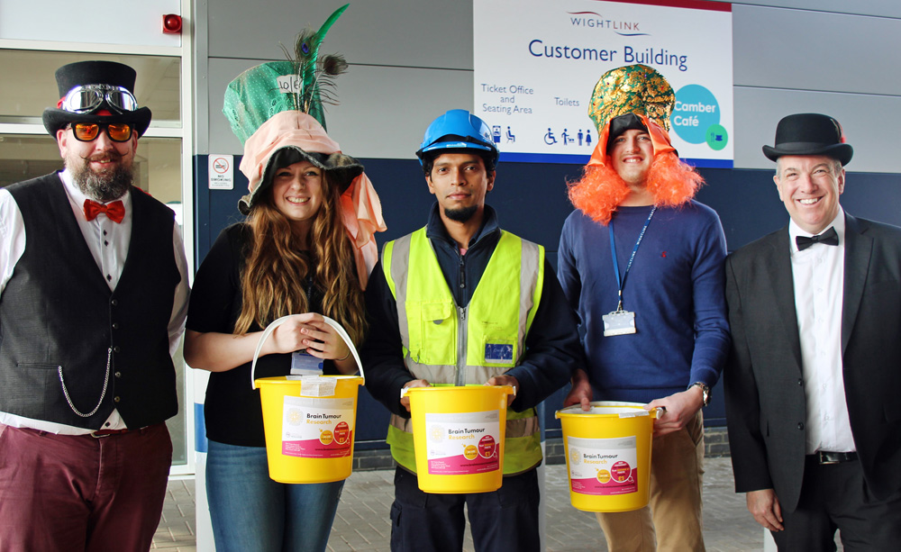 WIGHTLINK STAFF DON CRAZY HATS TO SUPPORT BRAIN TUMOUR RESEARCH