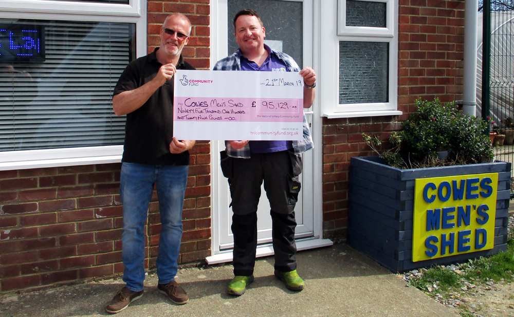 COWES MEN’S SHED AWARDED NATIONAL LOTTERY FUNDING