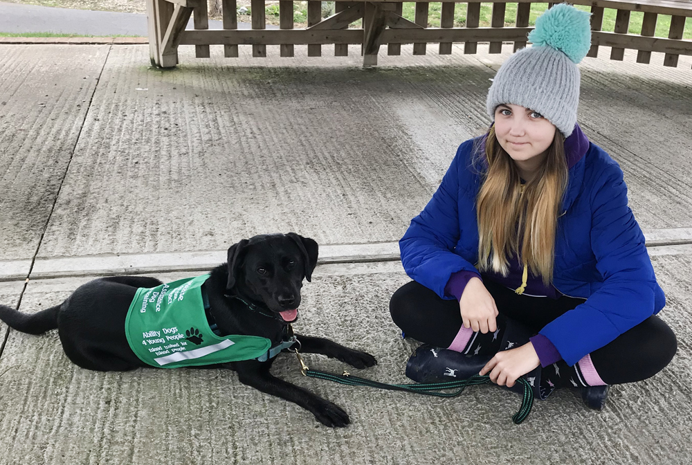 SHADOW BECOMES ABILITY DOGS 4 YOUNG PEOPLE’S FIRST DIABETIC ALERT DOG