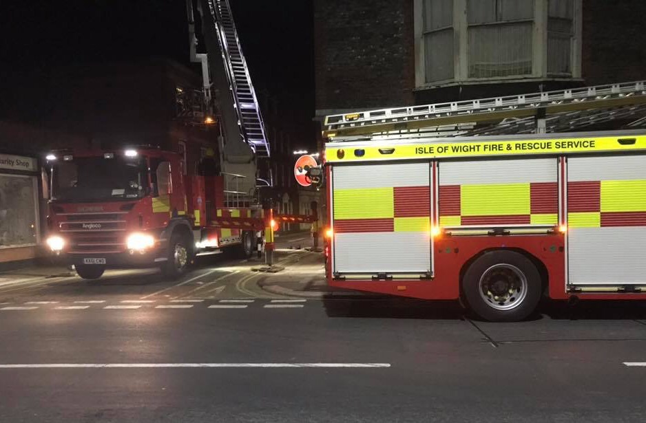 CASUALTY STRETCHERED OUT OF WINDOW IN NEWPORT