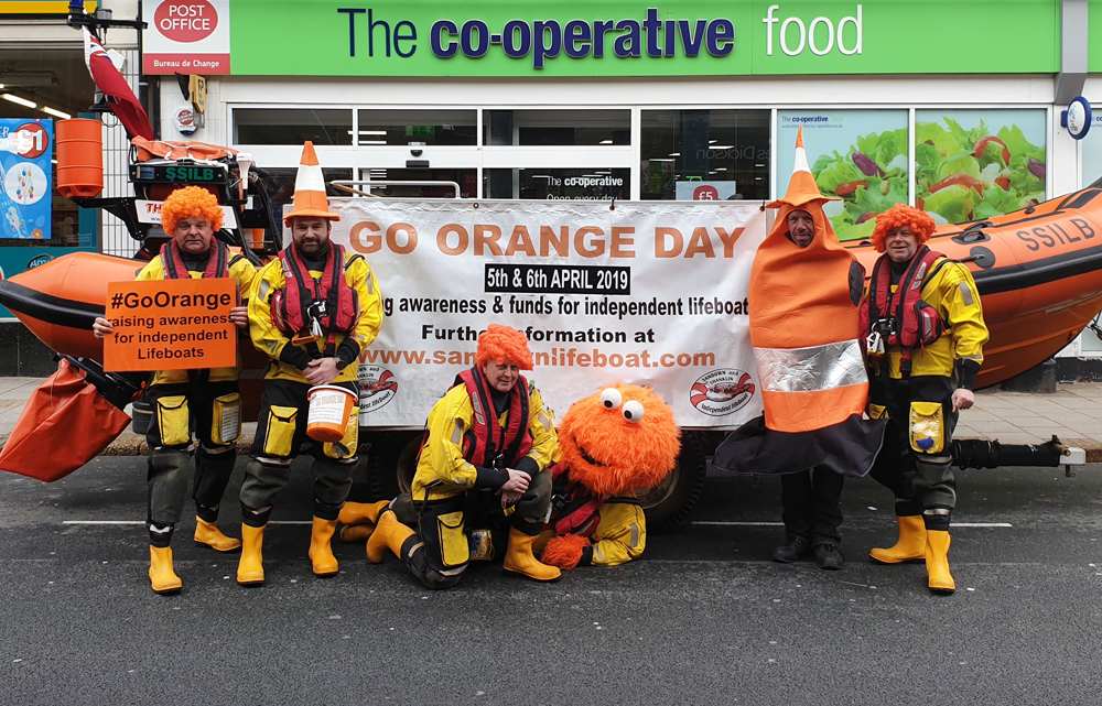 INDEPENDENT LIFEBOATS GO ORANGE TO HELP FUNDRAISING EFFORTS