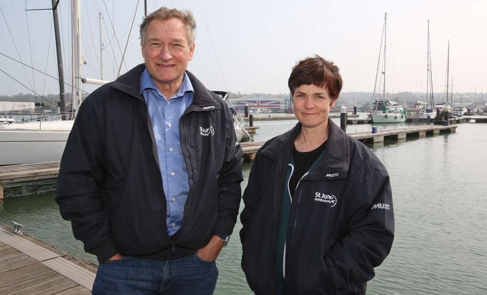 DAME ELLEN MACARTHUR MEETS SIR DAVID HEMPLEMAN-ADAMS AHEAD OF SOLO VOYAGE ACROSS THE ATLANTIC