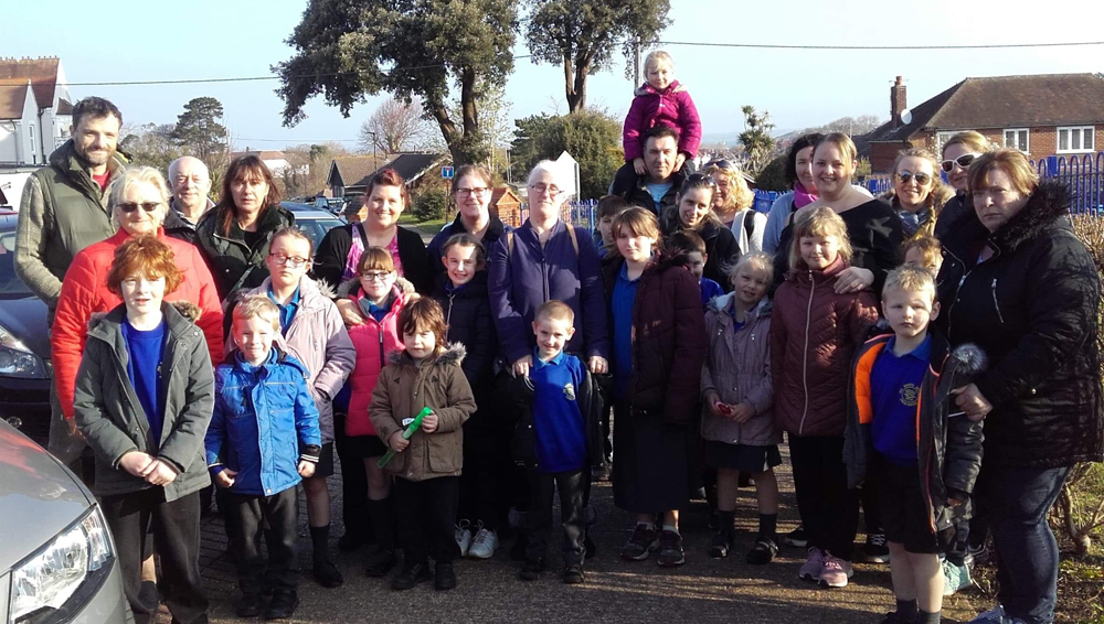 ‘CHAOS AND MISERY’ AS ALL SAINTS PARENTS MAKE A POINT BY JOINING THE ST SAVIOURS SCHOOL RUN