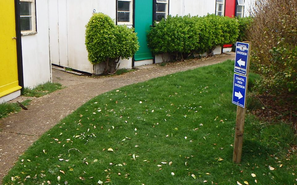 COASTAL PATH AT BRIGHSTONE DIVERTED ON A PERMISSIVE BASIS