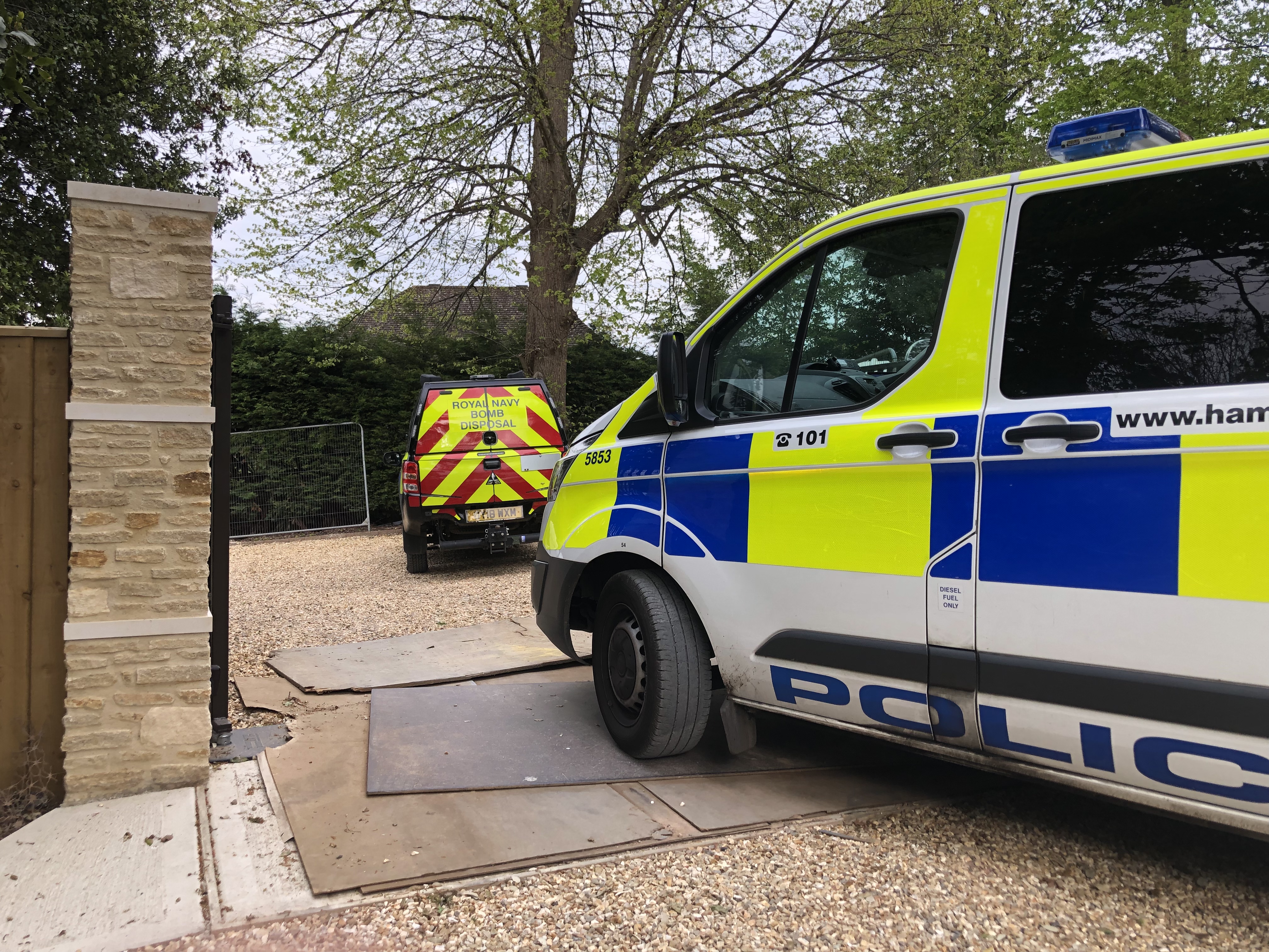 BOMB DISPOSAL TEAM CALLED IN FOLLOWING ‘GRENADE’ DISCOVERY