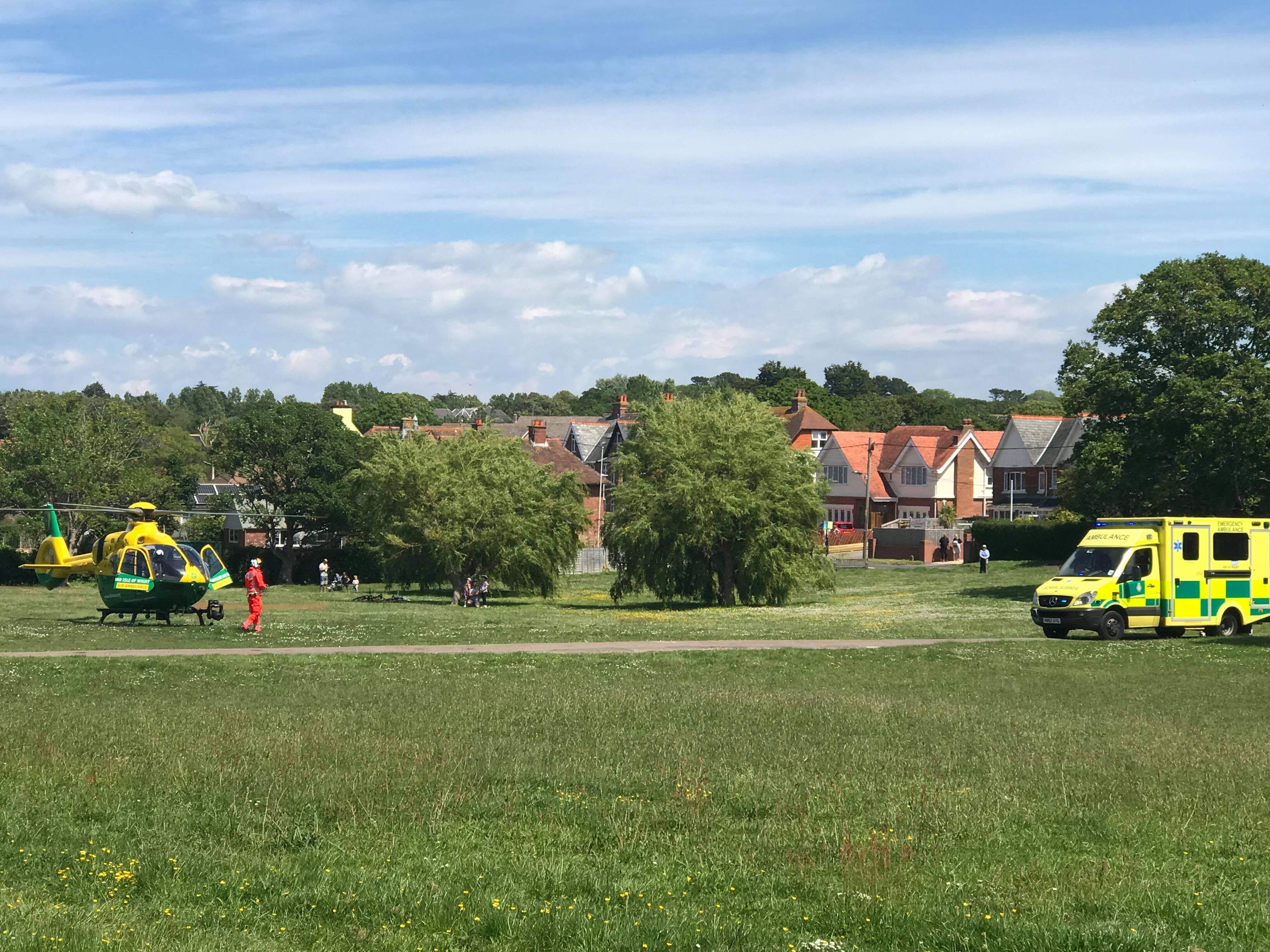 AIR AMBULANCE CALLED TO COLWELL COMMON