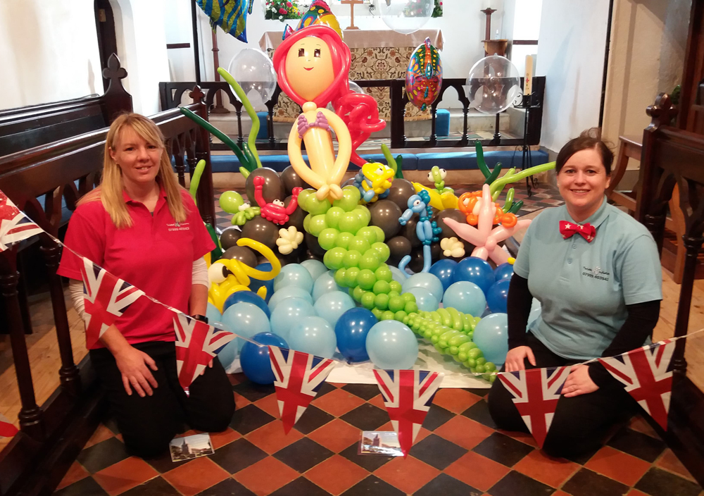 BALLOON FESTIVAL IN 13TH CENTURY CHURCH PROVES A HIT