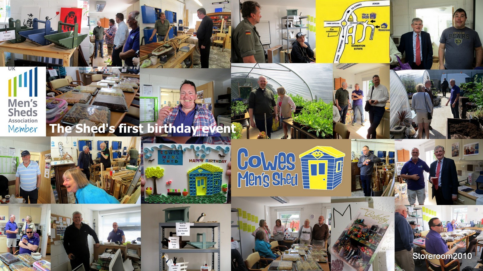 COWES MEN’S SHED CELEBRATES FIRST BIRTHDAY