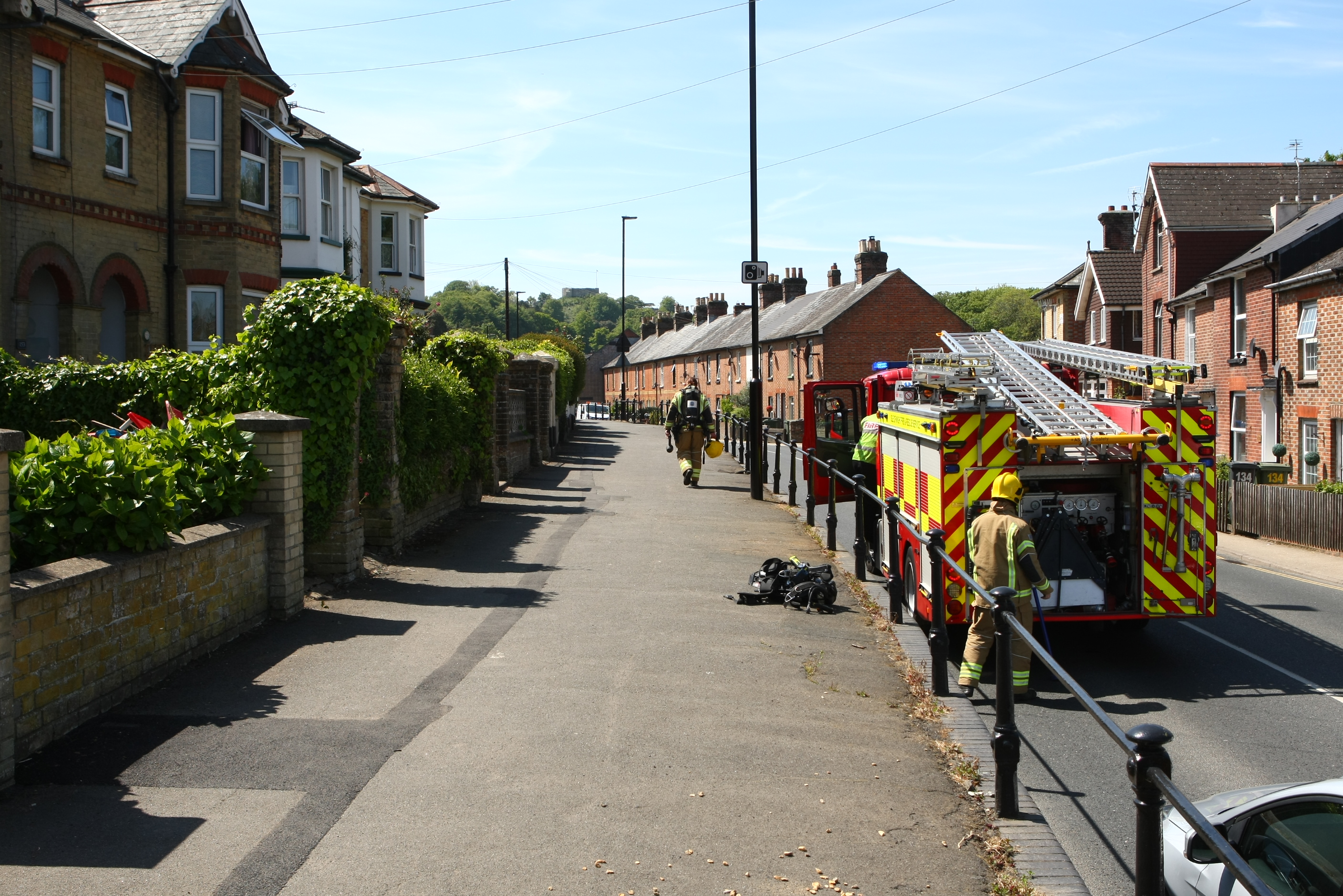 ALARM SOUNDING AND SMELL OF BURNING PROMPTS FIRE CALL OUT