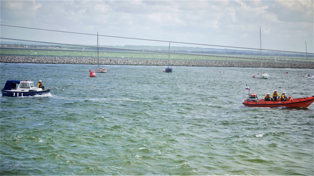 DRIFTING FISHING BOAT TOWED TO SAFETY BY COWES LIFEBOAT