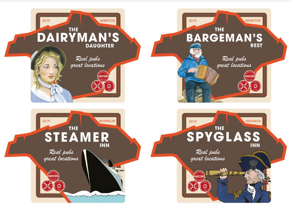NEW BEERMATS CELEBRATE ISLE OF WIGHT’S ICONIC BREWING HERITAGE