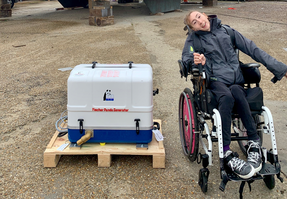 NATASHA ONE STEP CLOSER TO CROSSING THE ATLANTIC THANKS TO DONATION