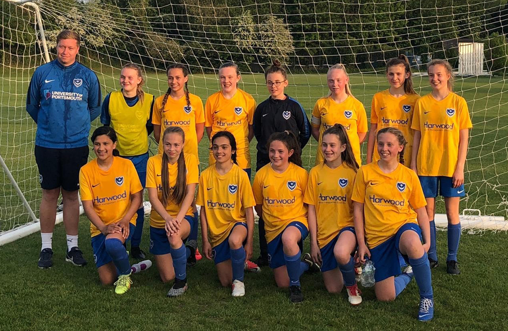HOLLY AND SIENNA HELP SECURE THE TREBLE FOR POMPEY