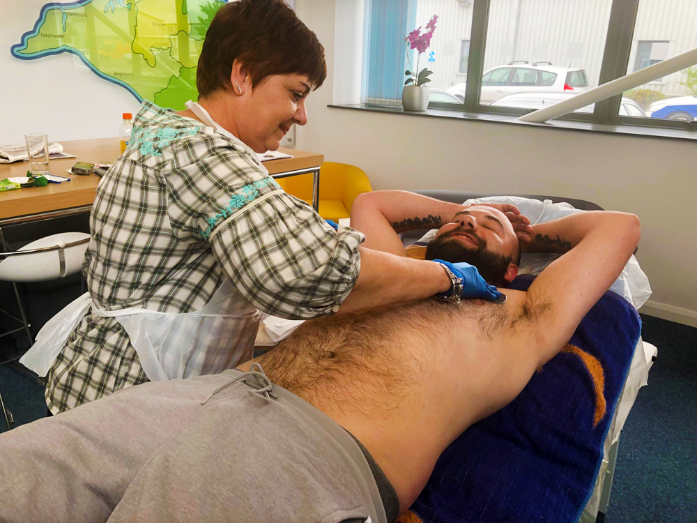 HAIR-RAISING BEN EARNS £500 FOR CHARITY