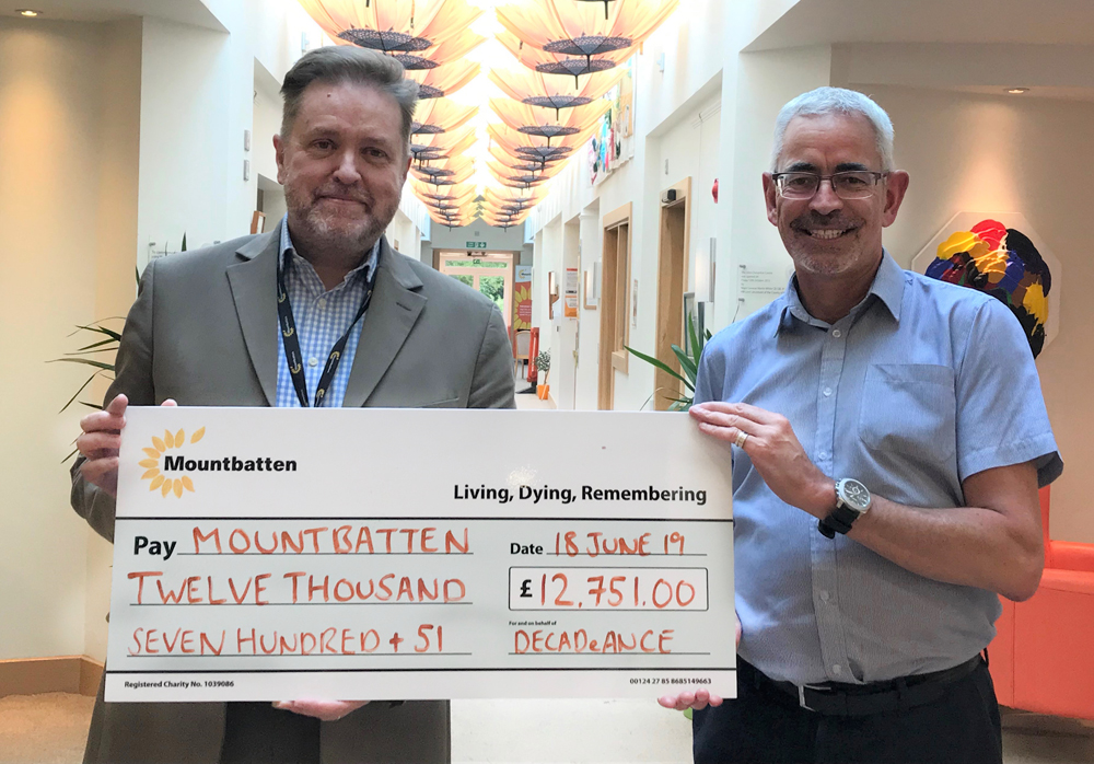 DECADEaNCE RAISED £12,571 FOR MOUNTBATTEN IN 2018