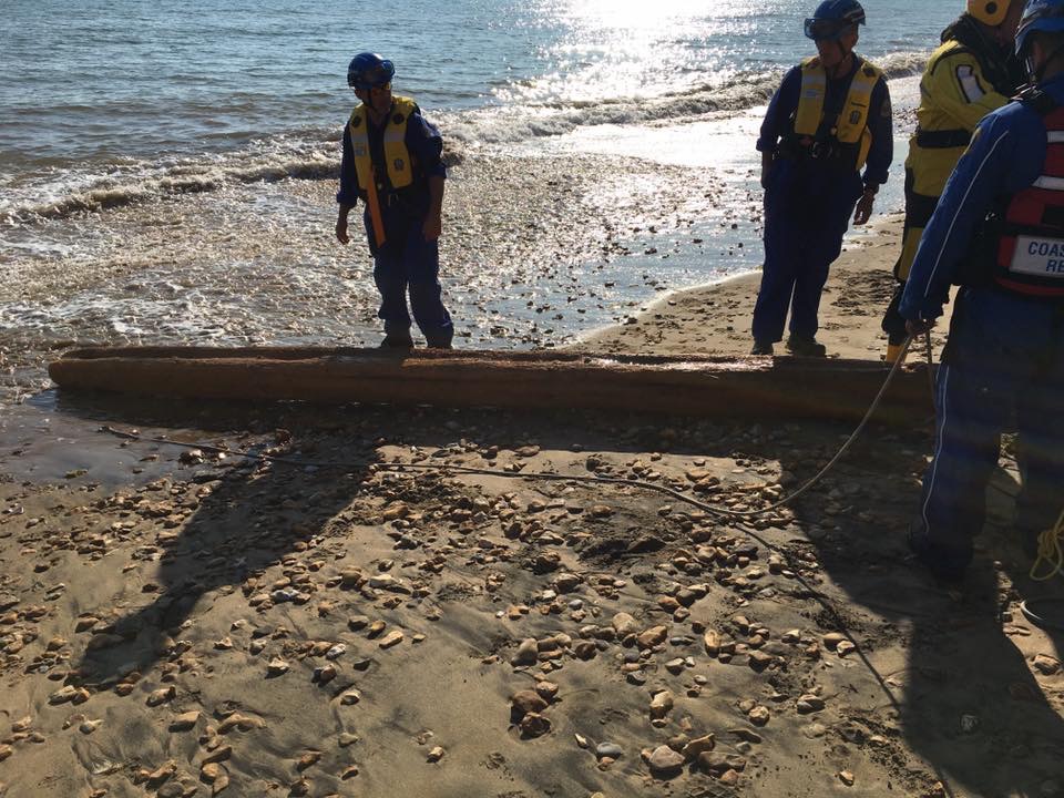 DRIFTWOOD FLOATING OFF ATHERFIELD SPARKS COASTGUARD EMERGENCY