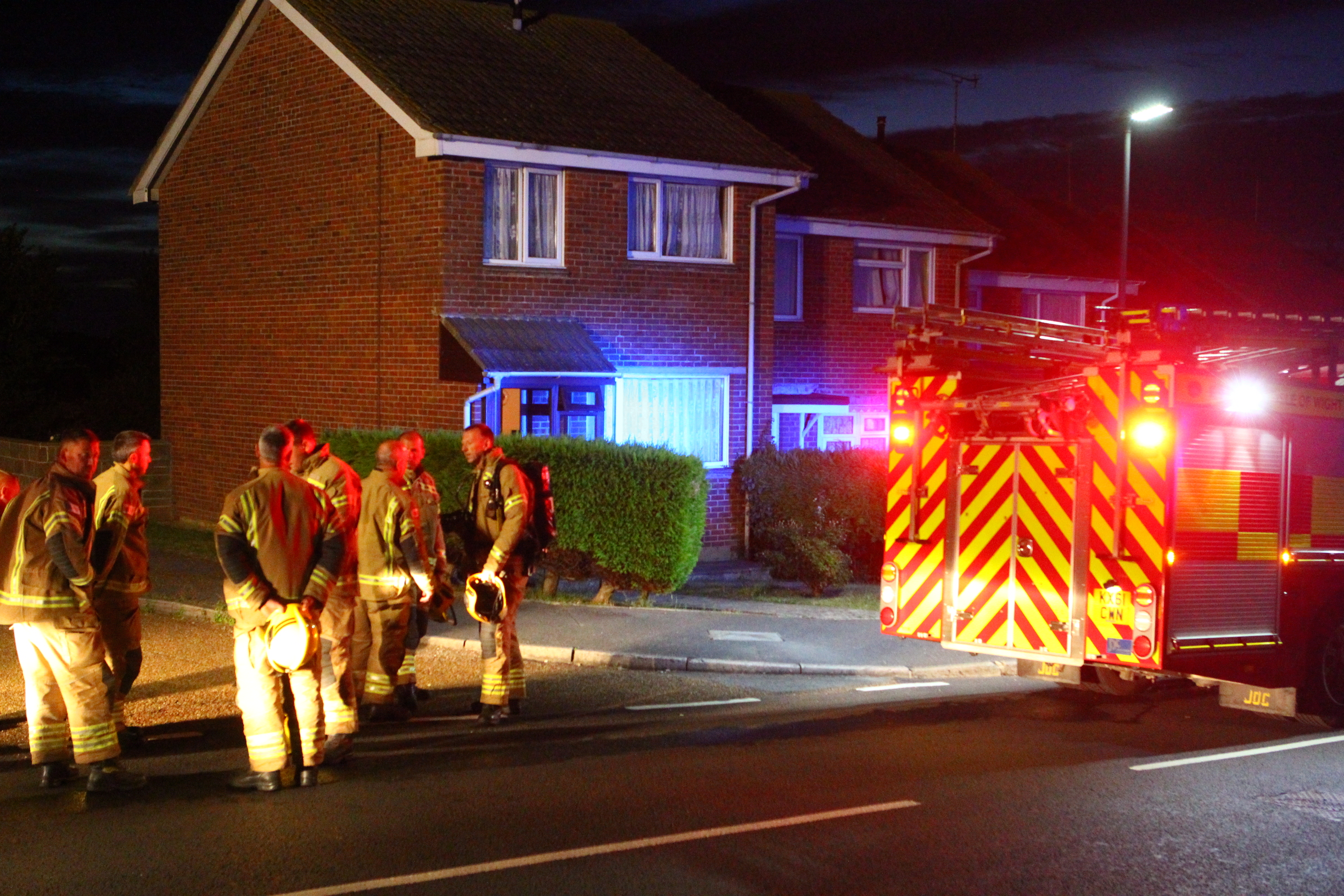 FIREFIGHTERS RESPOND TO FEARS OF PERSON TRAPPED IN HOUSE FIRE