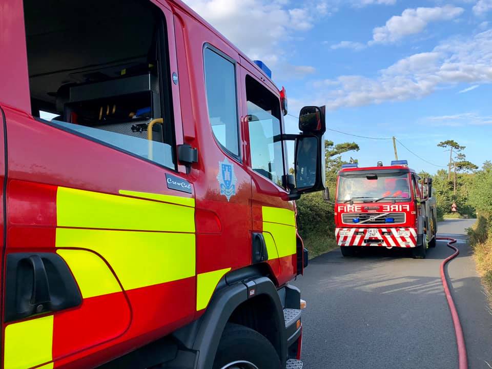 FIELD FIRE BREAKS OUT AT HIGHDOWN NEAR TOTLAND
