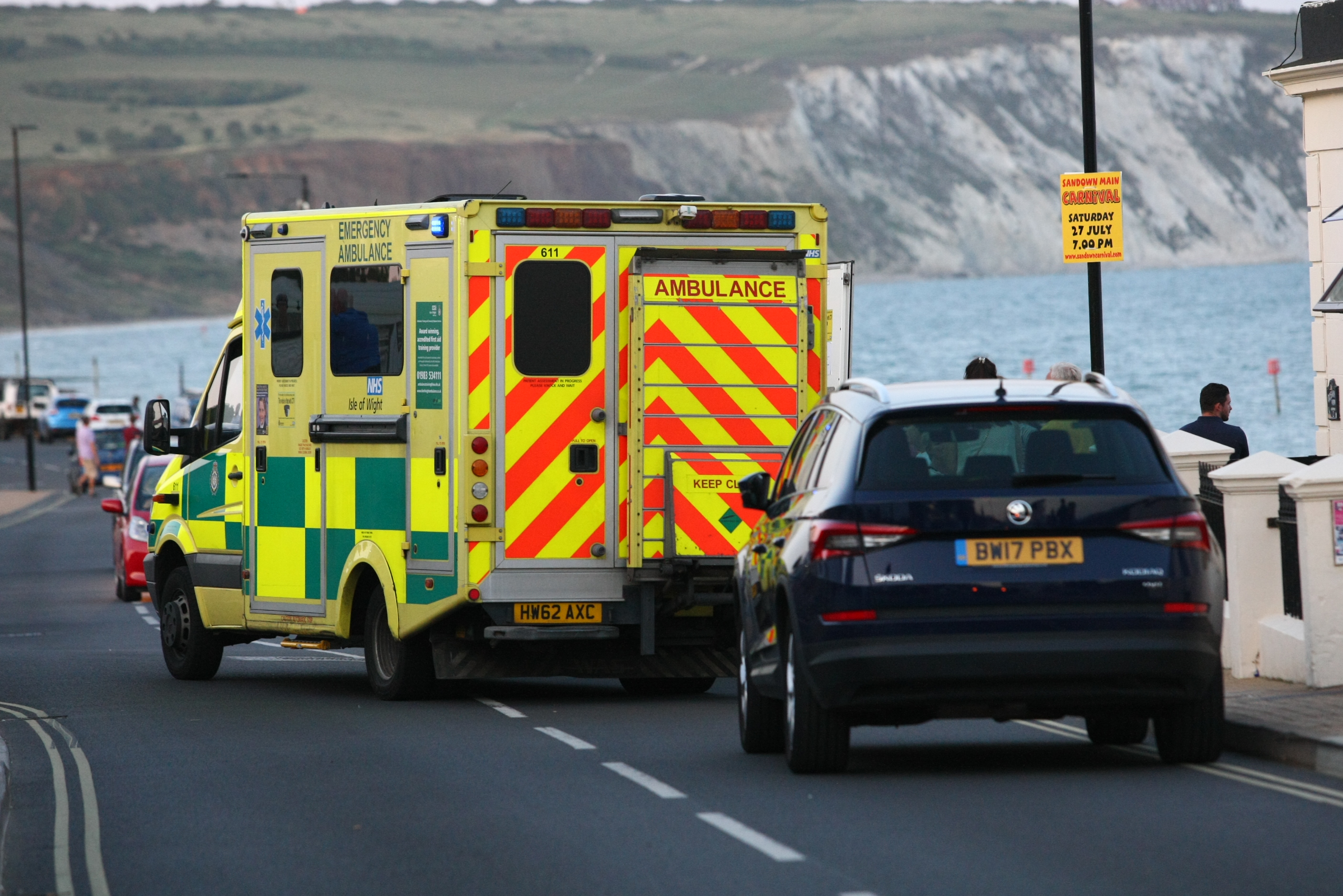 UNCONSCIOUS MALE PULLED FROM THE SEA AT SANDOWN