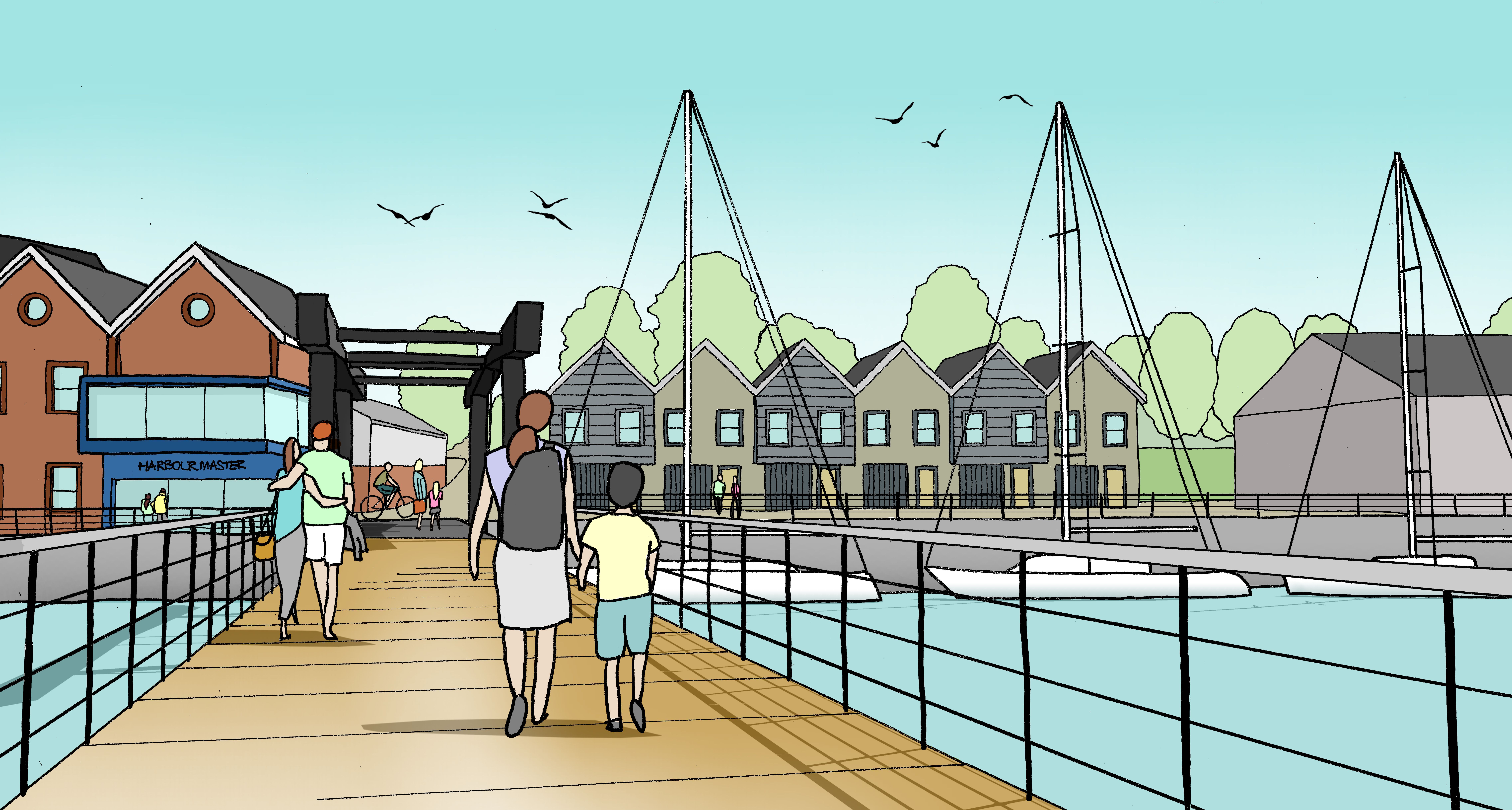 NEW BRIDGE PROPOSED FOR NEWPORT HARBOUR AS PART OF REGENERATION MASTERPLAN
