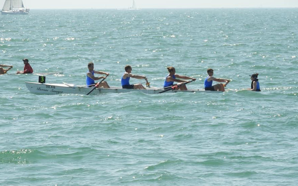 SUN, SEA AND SOME BIG WAVES FOR SHANKLIN SANDOWN ROWING CLUB AT SOUTHSEA