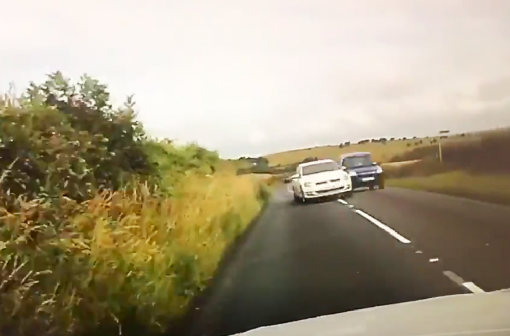 DRIVER CLAIMS ‘2 METRES FROM BEING KILLED’ AFTER NEAR HEAD-ON CRASH