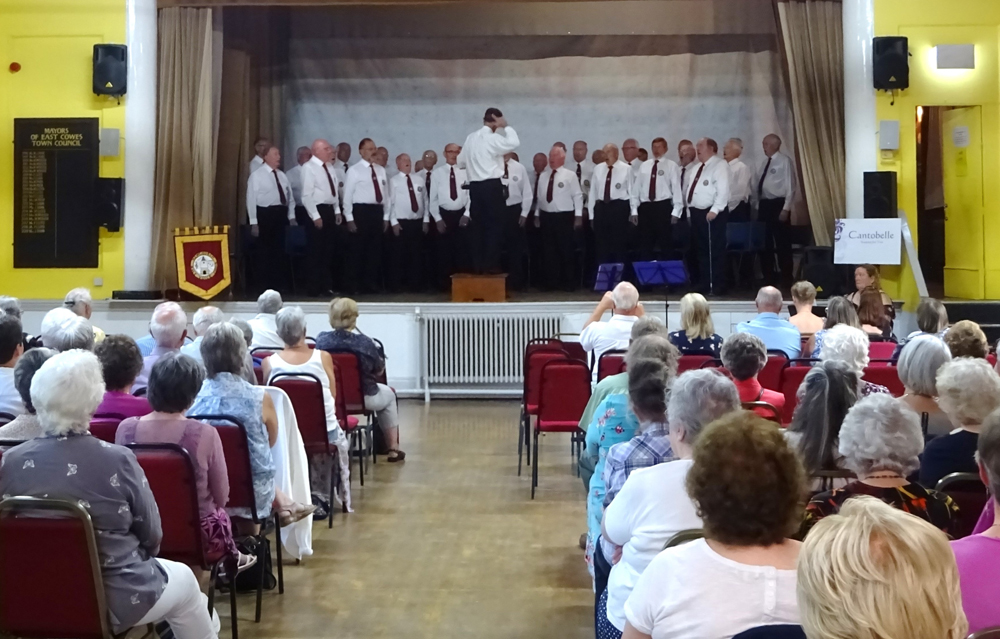 NEWCHURCH MALE VOICE CHOIR RAISE THE ROOF IN EAST COWES